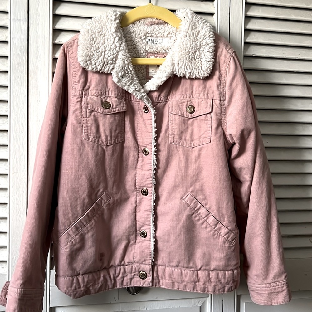 Girl H&M Jacket , size 8 nice and cozy